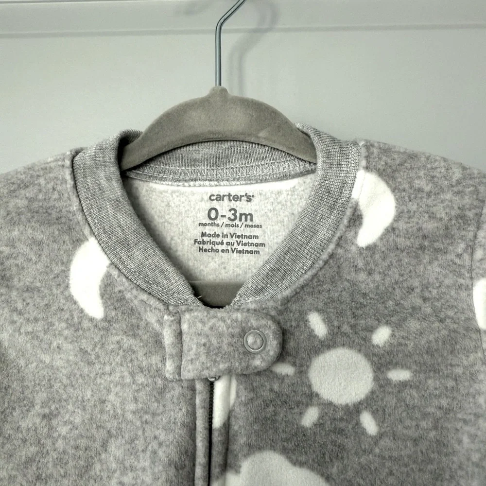 Carter’s Microfleece Cloud and Moon Baby Sleep Sack - Grey